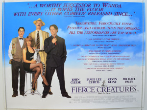 Details about FIERCE CREATURES (1997) Quad Movie Poster - John Cleese ...