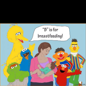 Sesame Street supports breastfeeding