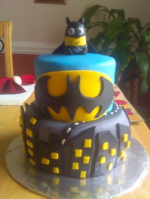 minion cake: Recipe, Cake Ooh, Minion Cakes, Case, Minions Batman Cake ...