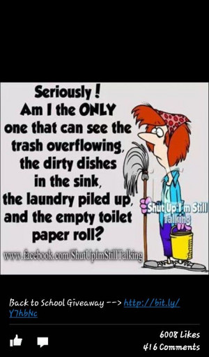 hate cleaning up after grownups