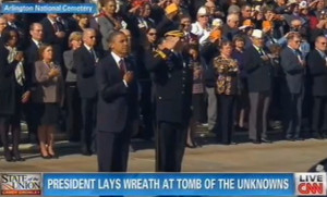 ... Lays Wreath At The Tomb Of The Unkowns To Commemorate Veterans Day