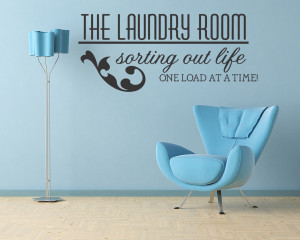 Laundry Room Vinyl Wall Quote Decal Sticker Art Decor Art Decor Wall