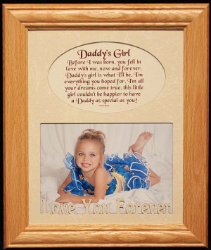 Daddys Little Girl Poems 8x10 laser & poetry frame