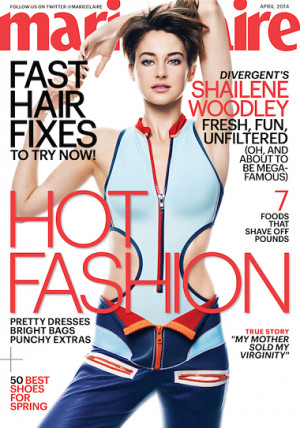 Shailene Woodley looked gorgeous as she graced the cover of Marie ...