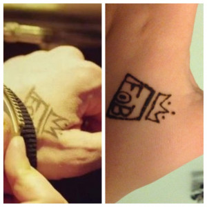 Patrick Stump's tattoo vs my henna tattoo Fall out boy -the Phoenix