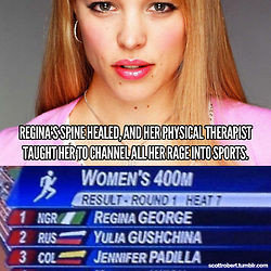 Mean Girls Regina George meme olympics