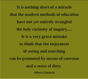 Kindergarten Quotes Artful quote: albert einstein