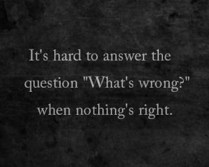 what's wrong?