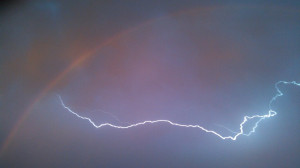 Rainbows At Night Of lightning and rainbows