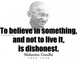 Design #GT42 Mahatma Gandhi - To believe in something