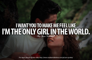 Love Quotes For Her - I want you to make me feel