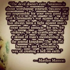 Marilyn Manson, Manson Quotes