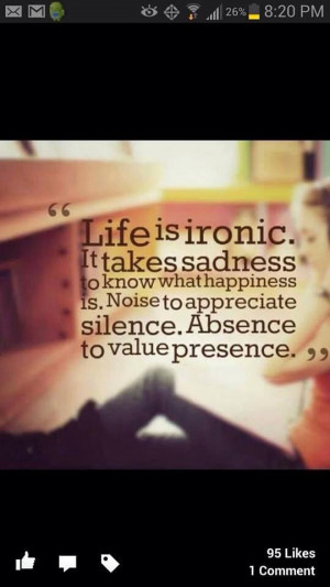 Life is ironic
