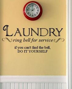 Vinyl Wall Lettering Laundry Room Funny Schedule Quote
