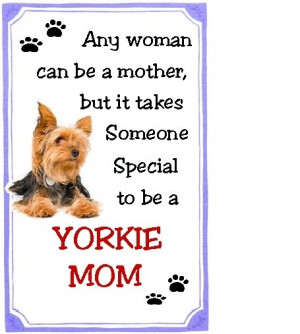 Yorkie Mom Refrigerator Magnet
