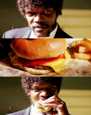 Jules and the big kahuna burger @ Pulp Fiction