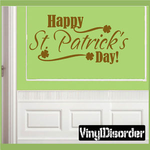 ... -St-Patricks-Day-Holiday-Vinyl-Wall-Decal-Mural-Quotes-Words-HD064