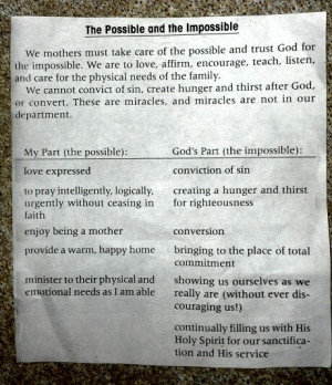 My mom cut out this Ruth Bell Graham quote for me when A was tiny ...