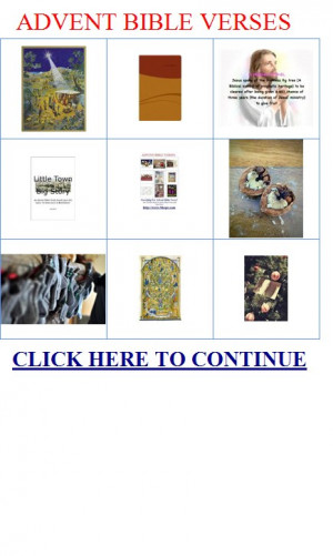 ADVENT BIBLE VERSES. BIBLE VERSES