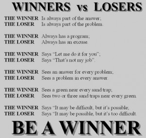 Am A Loser Quotes Loser. are you a winner?