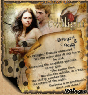 Edward and Bella in Twilight----->original blingee by ...