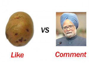 Manmohan Singh Vs Potato [Funny Indian Wallpapers]