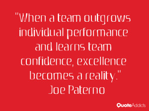 performance and learns team confidence excellence becomes a reality