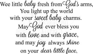 Nursery Wall Quotes | Baby Girl, Boy Quotes, Wee Little Baby