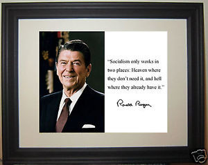 Ronald-Reagan-socialism-only-works-in-Autograph-Quote-Framed-Photo-qs1