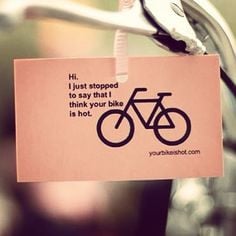 ... them you like their bike? What was that bike? #cycling #admiration