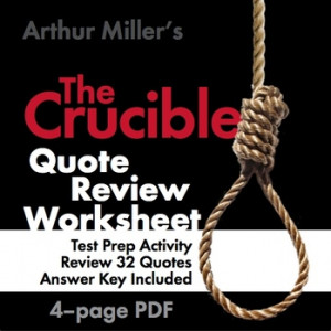 Arthur Miller's The Crucible Quote Race – Great End-of-Unit Game
