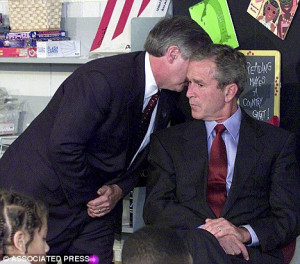 Blank: Bush has been criticised for his lack of reaction when his ...