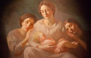 Kahlil Gibran''s Family painted by Khalil Gibran - great Realized soul ...