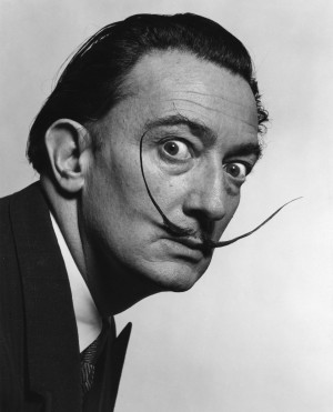 Dali’s Mustache – photo by Philip Halsman, 1954