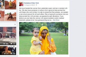 Humans of New York Helps Humans in Pakistan - India Real Time - WSJ