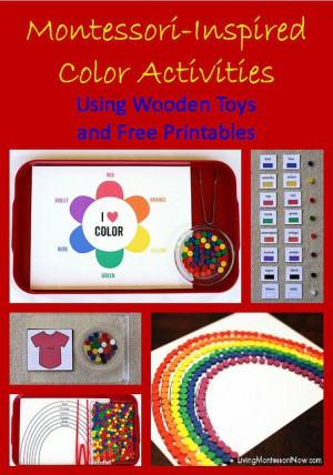 Montessori-Inspired Color Activities Using Wooden Toys and Free ...