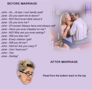 haha Funny Marriage Quotes Dialogs before And After Marriage Read From ...