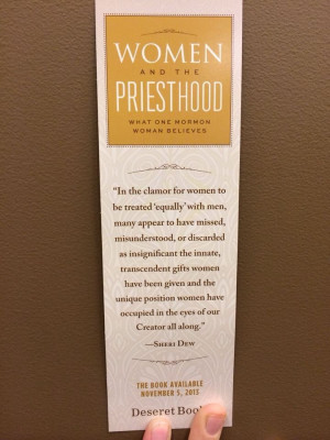 Women and the Priesthood Quote by Sherri Dew