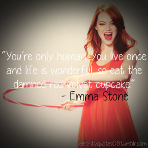 ... image include: cupcake, emma stone, olive pendergast, fat and life