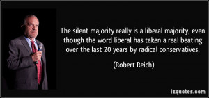 The silent majority really is a liberal majority, even though the word ...