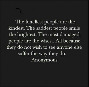 Spare others your suffering