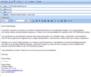 you send an email cover letter, it's important to follow the employer ...