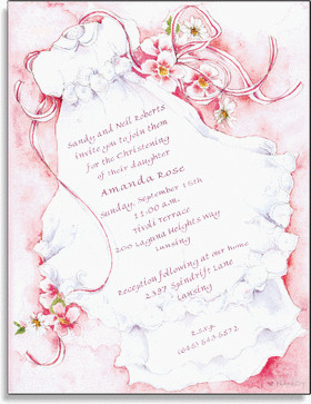 Celebrate your baby girls special day with this beautiful design! A ...