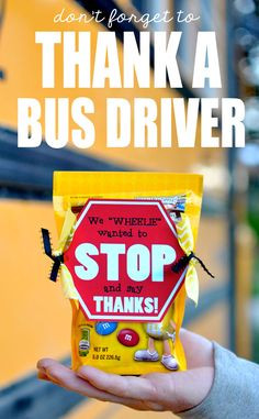 ... is the perfect idea for a bus driver gift! #happythoughts #busdriver