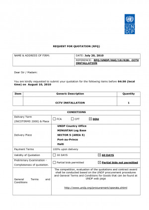 quotation for cctv installation