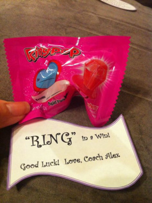 ... luck cheerleading competition gift. 