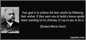 ... on its chimney, it's up to you to do it. - Richard Morris Hunt
