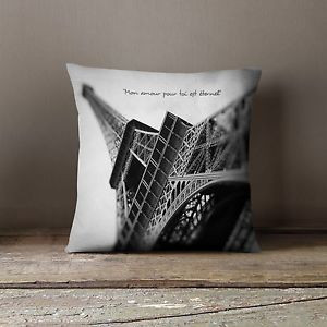 New-Paris-Eiffel-Tower-Love-Quote-Home-Decor-Throw-Cushion-Pillow-Case ...