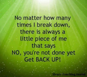 No Matter How Many Times I Break Down,there Is Always a Little Piece ...