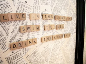 Scrabble Magnets and Magnet Board